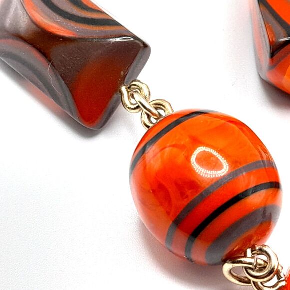 Chico's Orange Brown Leather Belt, 40" - Picture 8 of 11